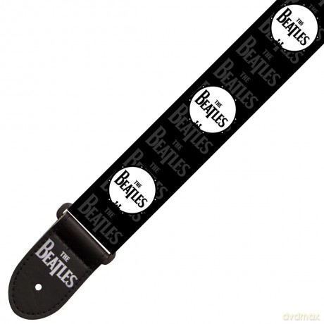 The Beatles: Guitar Strap (Poly): Drop T Drum (Black)