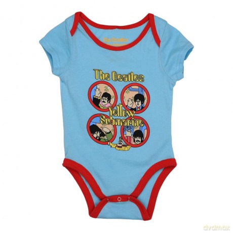 The Beatles: Kids Baby Grow: Yellow Submarine Portholes (Light Blue) (9-12 Months)