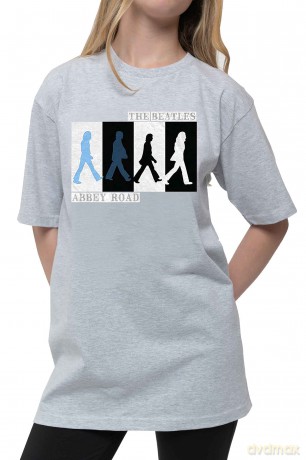 The Beatles: Kids T-Shirt: Abbey Road Colours Crossing (Heather Grey) (9-10 Years)