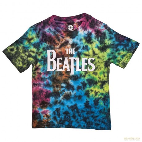 The Beatles: Kids T-Shirt: Drop T Logo (Grey) (Wash Collection) (11-12 Years)