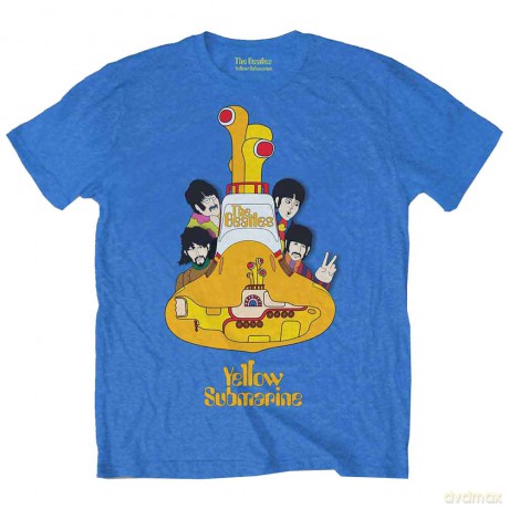The Beatles: Kids T-Shirt: Yellow Submarine Sub Sub (Blue) (11-12 Years)