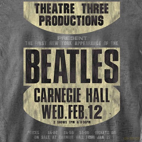 The Beatles: Ladies Fashion Tee: Carnegie Hall (Burn Out) (Large)