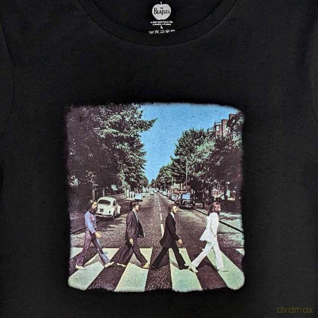 The Beatles: Ladies Premium Tee: Abbey Road (Back Print) (Medium)