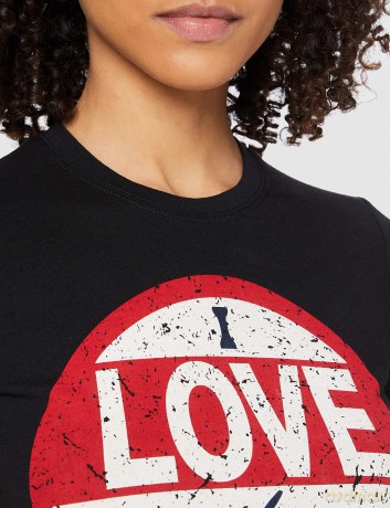 The Beatles: Ladies Premium Tee: I Love with Back Printing (X-Large)