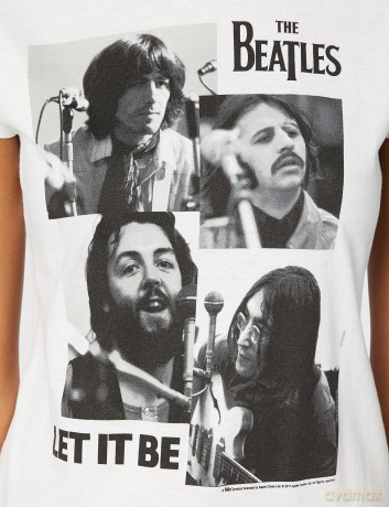 The Beatles: Ladies Premium Tee: Let It Be (Large)