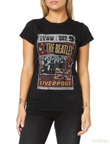 The Beatles: Ladies Premium Tee: Live in England (Medium)