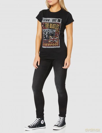 The Beatles: Ladies Premium Tee: Live in England (X-Large)