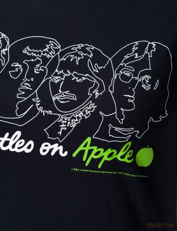 The Beatles: Ladies Premium Tee: On Apple with Back Printing (Medium)