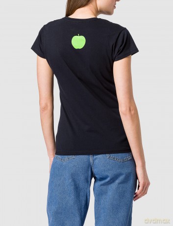 The Beatles: Ladies Premium Tee: On Apple with Back Printing (Small)