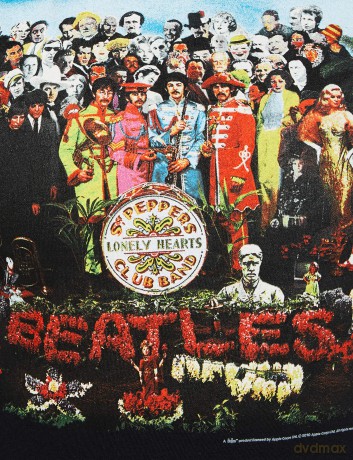 The Beatles: Ladies Premium Tee: Sgt Pepper with Back Printing (Medium)