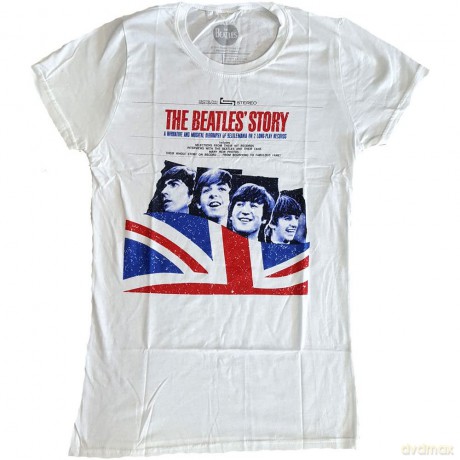 The Beatles: Ladies Premium Tee: Story (Large)