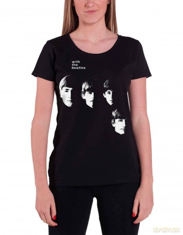 The Beatles: Ladies Premium Tee: With with Back Printing (Large)