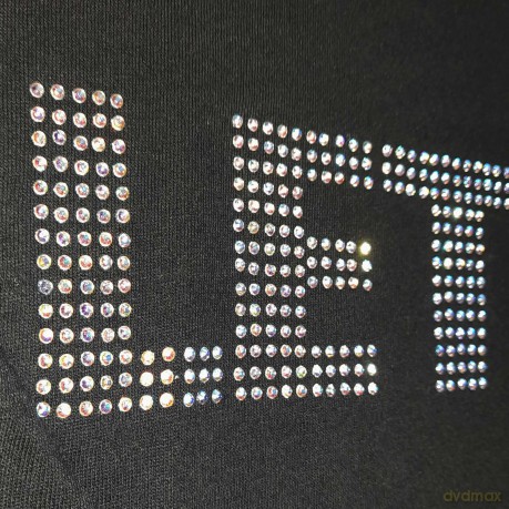 The Beatles: Ladies T-Shirt: Let It Be Crystals (Black) (Embellished) (Medium)