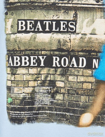 The Beatles: Ladies T-Shirt: Vintage Abbey Road (Light Blue) (Back Print) (XX-Large)