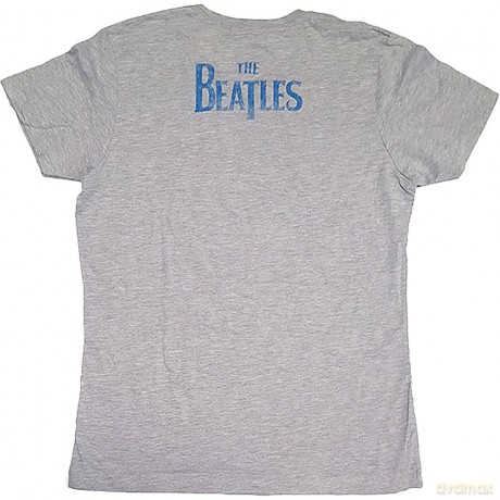 The Beatles: Ladies T-Shirt: Vintage Ob La Di (Grey) (Back Print) (X-Large)
