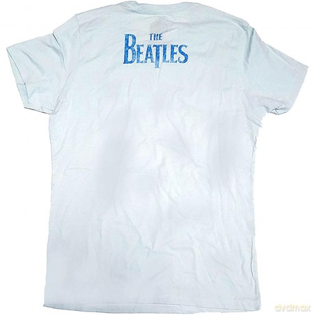 The Beatles: Ladies T-Shirt: Vintage Ob La Di (Pale Blue) (Back Print) (Medium)