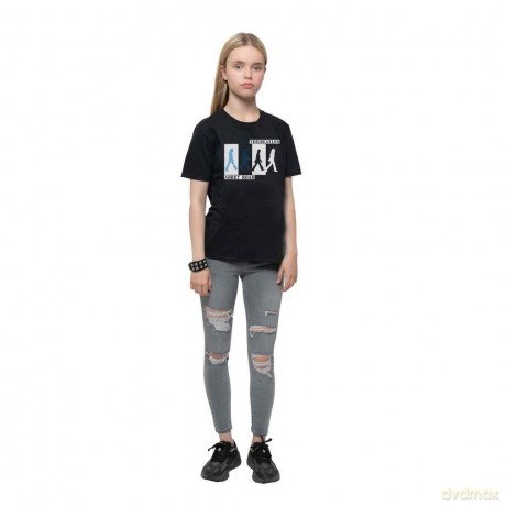 The Beatles: Ladies Tee: Abbey Road Colours Crossing (Large)