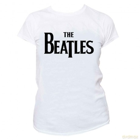 The Beatles: Ladies Tee: Drop T Logo (Retail Pack) (Medium)