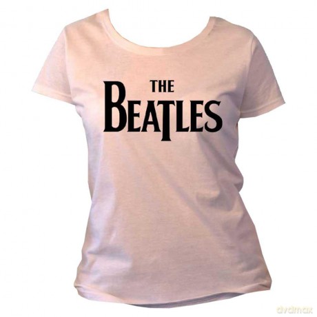The Beatles: Ladies Tee: Drop T Logo (Retail Pack) (Small)
