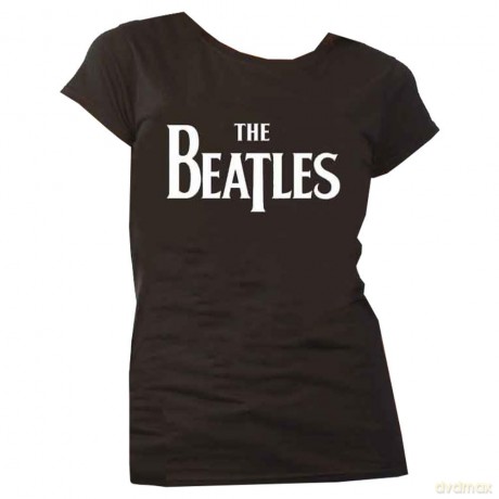 The Beatles: Ladies Tee: Drop T Logo (Retail Pack) (X-Large)