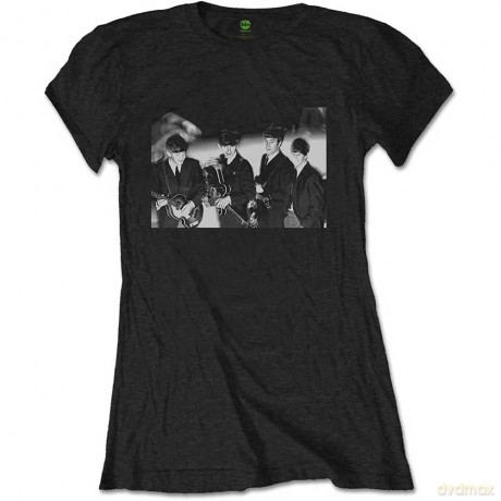 The Beatles: Ladies Tee: Smiles Photo (Medium)