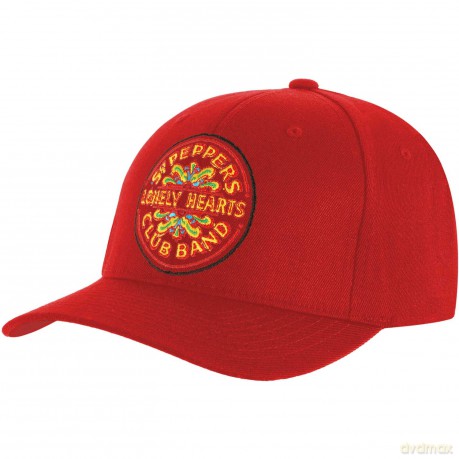 The Beatles: Men's Baseball Cap: Sgt Pepper Drum (Red)