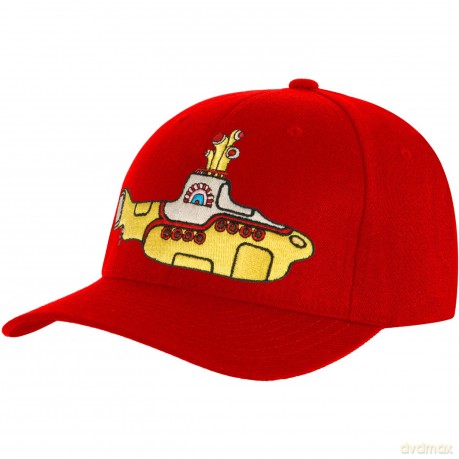 The Beatles: Men's Baseball Cap: Yellow Submarine (Red)