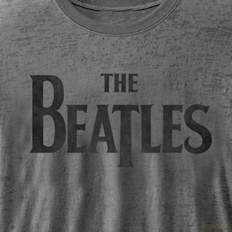 The Beatles: Men's Fashion Tee: Drop T Logo (Burn Out) (Medium)