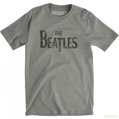The Beatles: Men's Fashion Tee: Drop T Logo (Burn Out) (XX-Large)