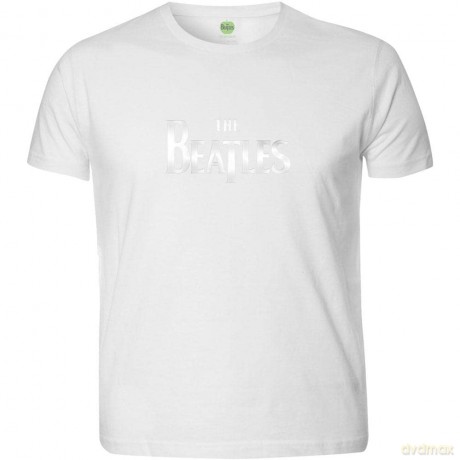 The Beatles: Men's Fashion Tee: Drop T Logo with Hi-Build Application (Small)