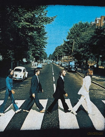 The Beatles: Men's Premium Tee: Abbey Road with Back Printing (Medium)