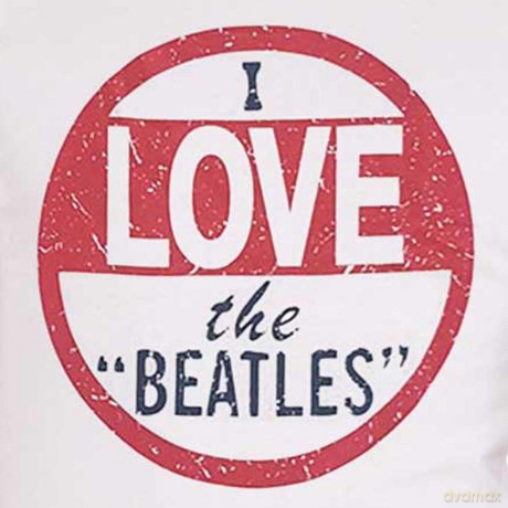 The Beatles: Men's Premium Tee: I Love with Back Printing (Large)