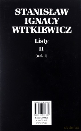 Listy t.2 wol.1 - Witkiewicz Stanisław Ignacy [KSIĄŻKA]