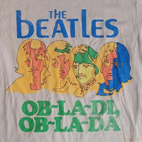 The Beatles: Men's Premium Tee: Ob-La-Di (Back Print) (XX-Large)