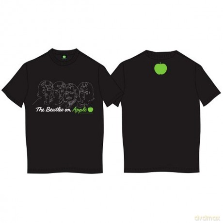 The Beatles: Men's Premium Tee: On Apple with Back Printing (Medium)