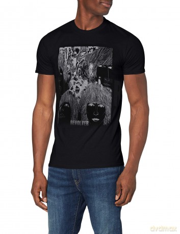 The Beatles: Men's Premium Tee: Reverse Revolver with Foiled Application (Medium)