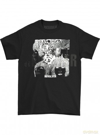 The Beatles: Men's Premium Tee: Reverse Revolver with Foiled Application (XX-Large)
