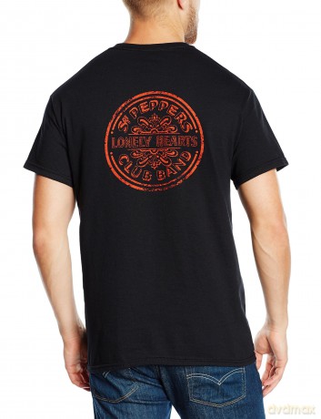 The Beatles: Men's Premium Tee: Sgt Pepper with Back Printing (Medium)
