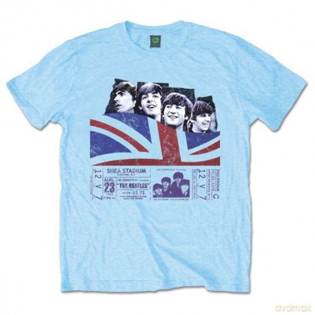 The Beatles: Men's Premium Tee: Shea Stadium (Small)