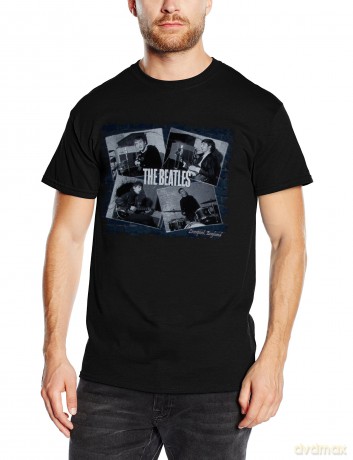 The Beatles: Men's Premium Tee: at the Cavern with Back Printing (X-Large)