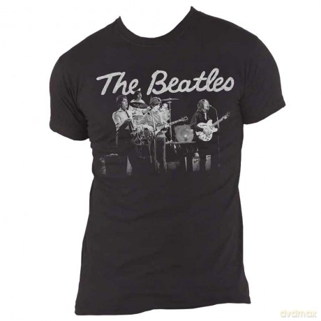 The Beatles: Men's Tee: 1968 Live Photo (Medium)