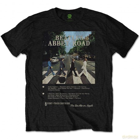 The Beatles: Men's Tee: Abbey Road 8 Track (Large)