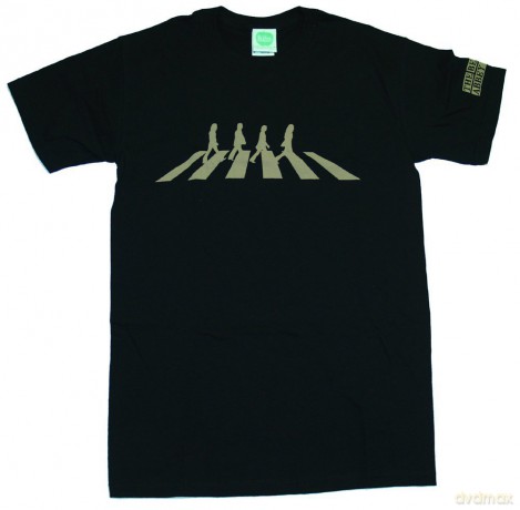 The Beatles: Men's Tee: Abbey Road Silhouette (Small)