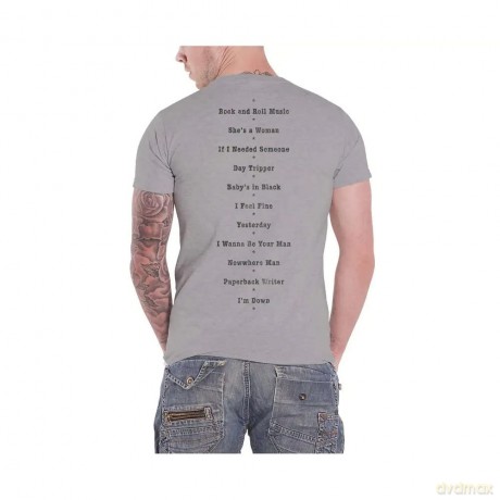 The Beatles: Men's Tee: Budokan Set List (Back Print) (Large)