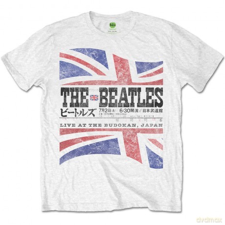 The Beatles: Men's Tee: Budokan Set List (X-Large)