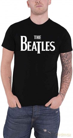 The Beatles: Men's Tee: Drop T Logo (Small)