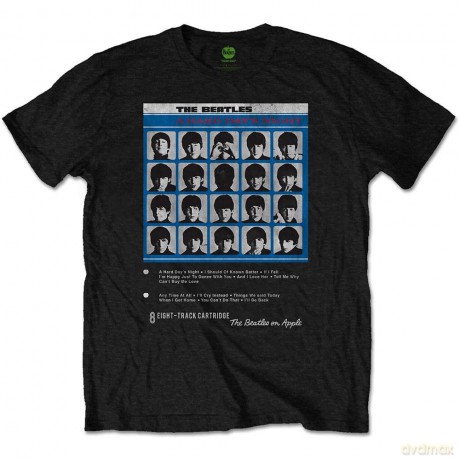 The Beatles: Men's Tee: Hard Days Night 8 Track (Large)