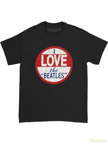 The Beatles: Men's Tee: I love (X-Large)