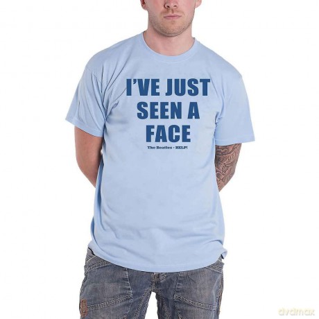 The Beatles: Men's Tee: I've Just Seen A Face (Back Print) (Medium)