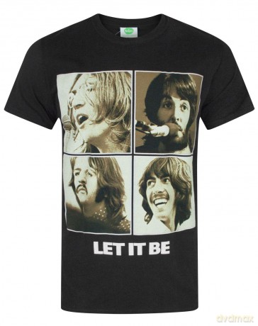 The Beatles: Men's Tee: Let It Be Sepia (X-Large)